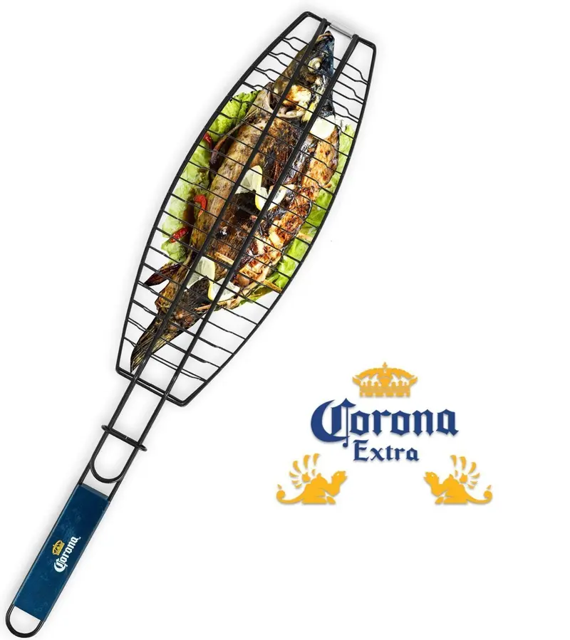 Corona Fish Grilling Basket – Locking Handle Design For Indoor/Outdoor Use, Fits Fish Up To 13.5 Inches 1