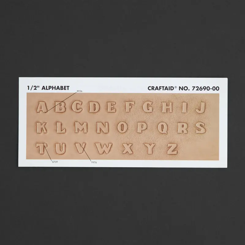 Craftaid Alphabet Stamp Set – 1/2 Inch (13 Mm) 1