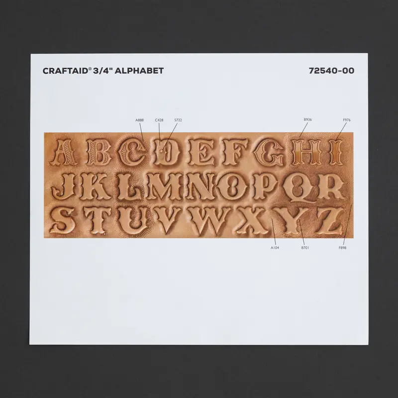 Craftaid Alphabet Stamp Set – 3/4 Inch (19 Mm) 1