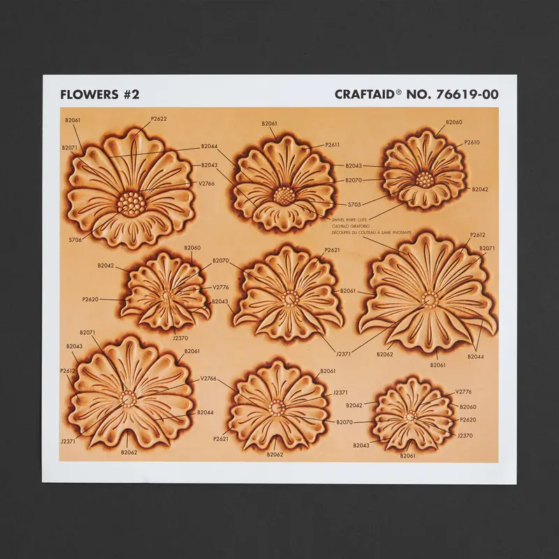 Craftaid® Floral Motif Stamp Set #2 1