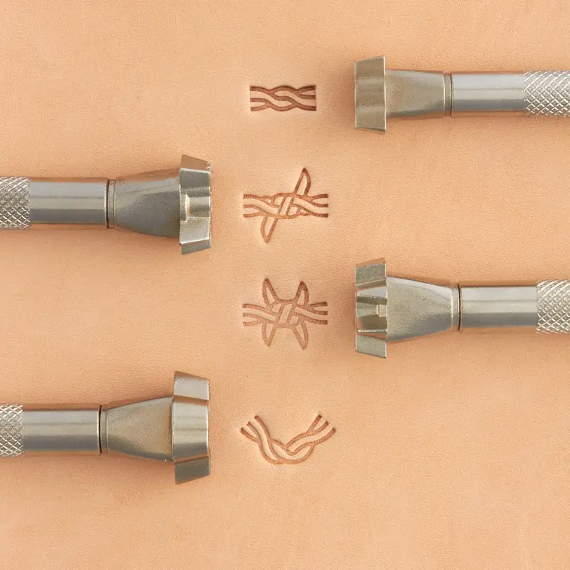 Craftool Barbed Wire Pattern Stamp Set For Western-Style Leatherwork 1