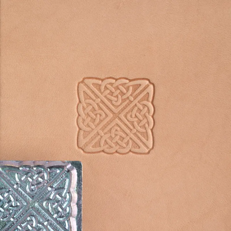 Craftool® Celtic Square Stamp Head For Leather Embossing 1