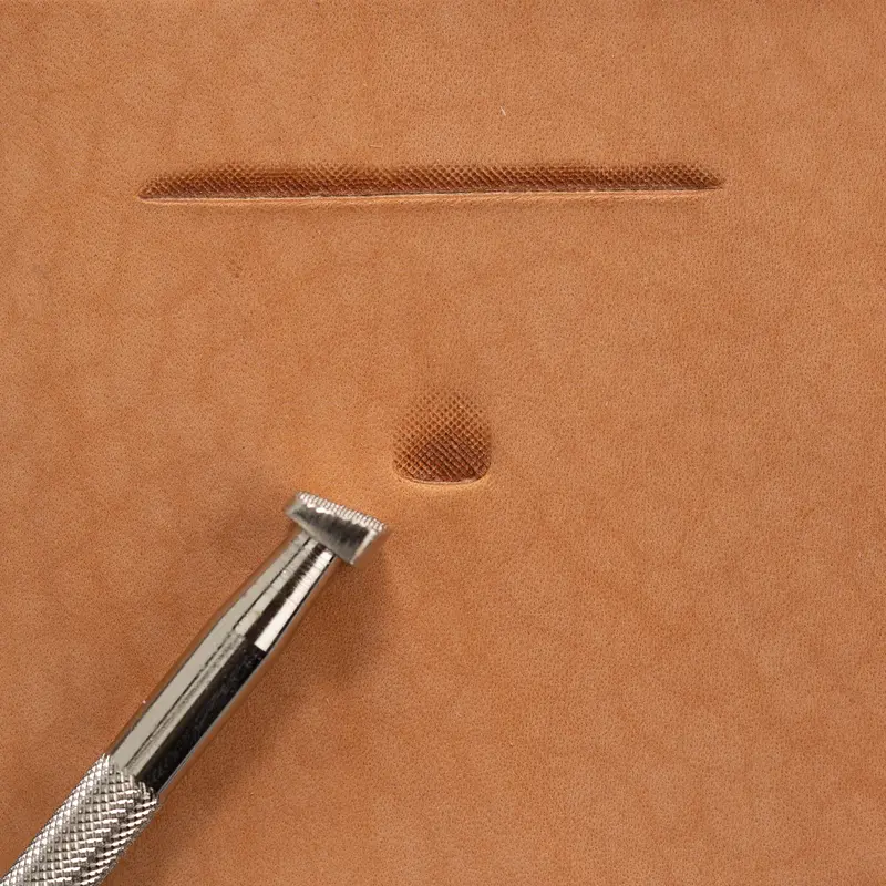 Craftool Checked Beveler Embossing Stamp – Textured Edge Finish 2