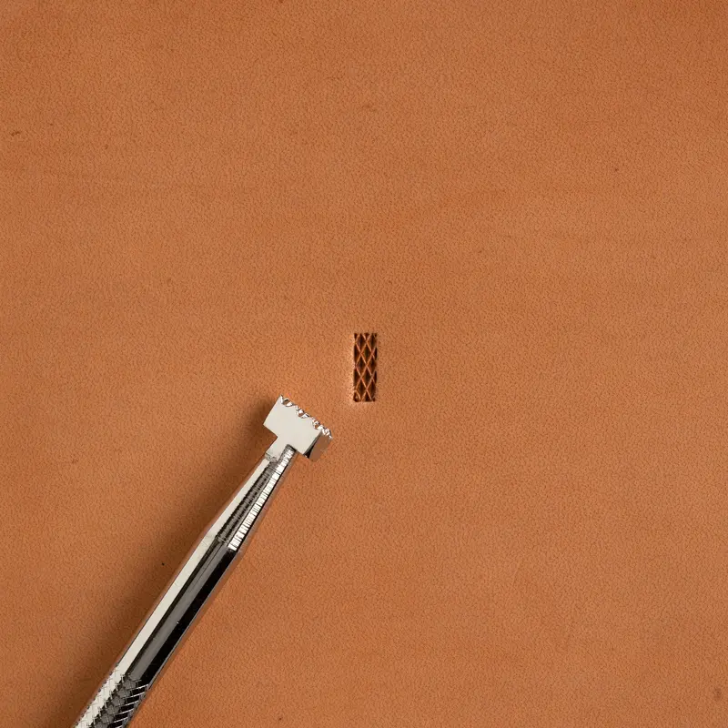 Craftool® Checked Rectangle Background Stamp For Geometric Texture 2