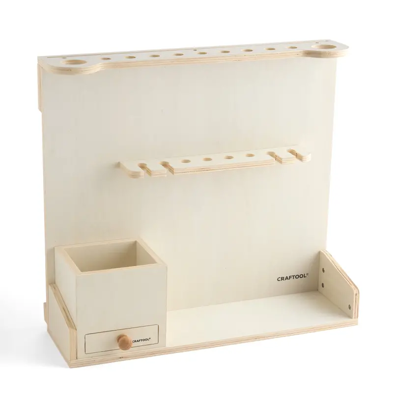 Craftool® Heavy-Duty Wooden Hand Tool Organizer 1