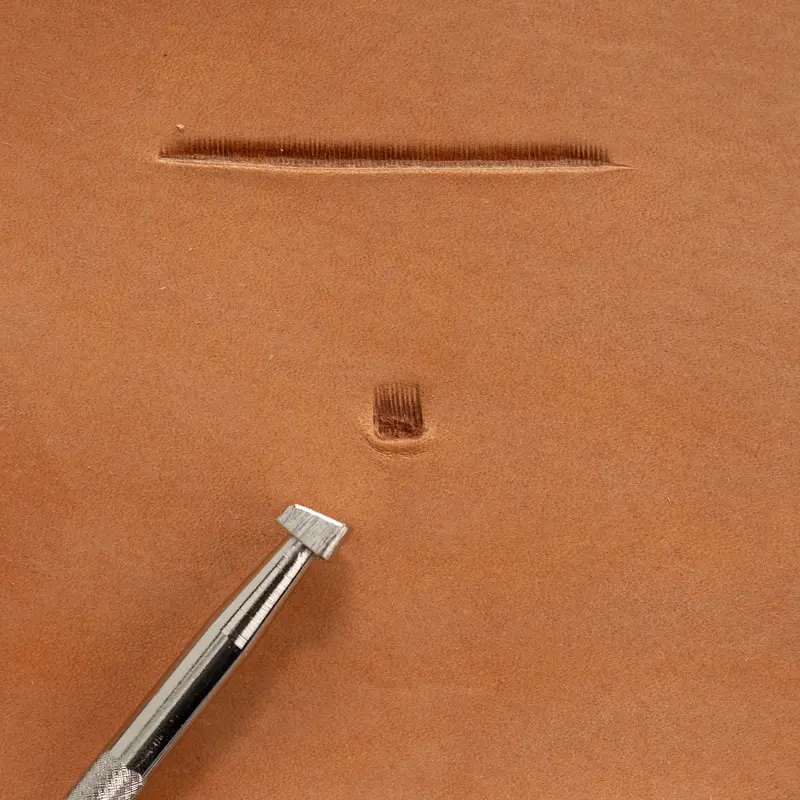 Craftool® Lined Beveler Stamp For Defined Border Effects 1
