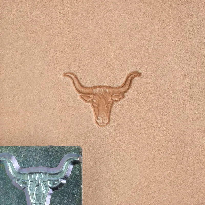 Craftool Longhorn Skull Leather Stamp Head 1