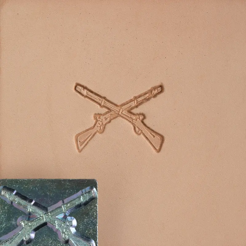Craftool Rifles Leather Stamp Head – Firearms Themed Impression 1