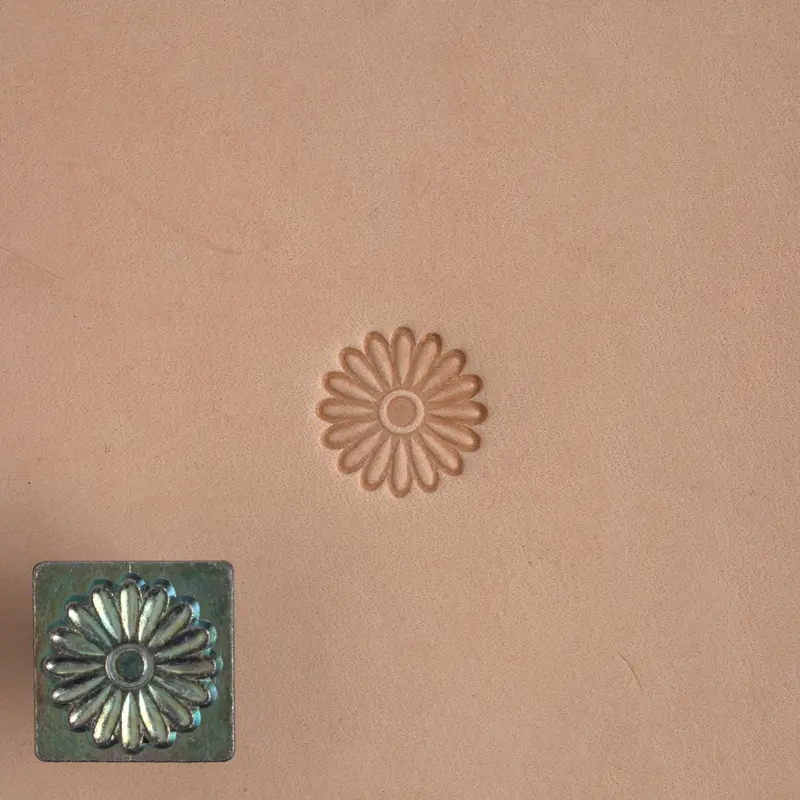 Craftool Rosette Small Stamp Head For Classic Ornamental Leather Designs 1