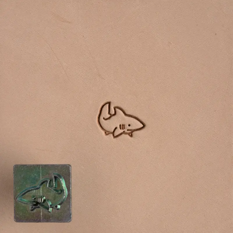Craftool Shark Small Stamp Head For Ocean-Inspired Leather Embellishment 1