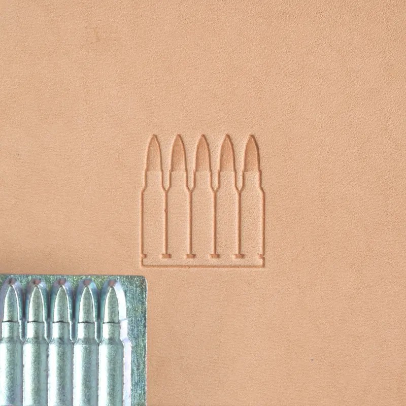 Craftool Shell Clip Leather Stamp Head – Coastal Accent Design 1