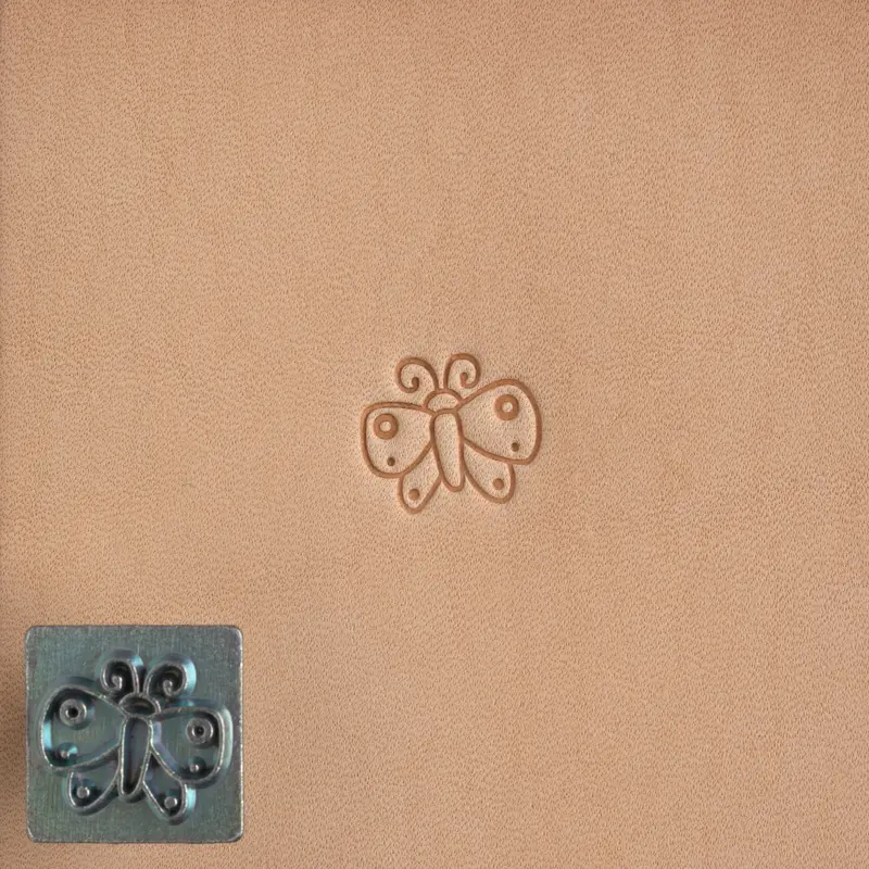 Craftool Small Butterfly Pattern Stamp Head For Decorative Leatherwork 1