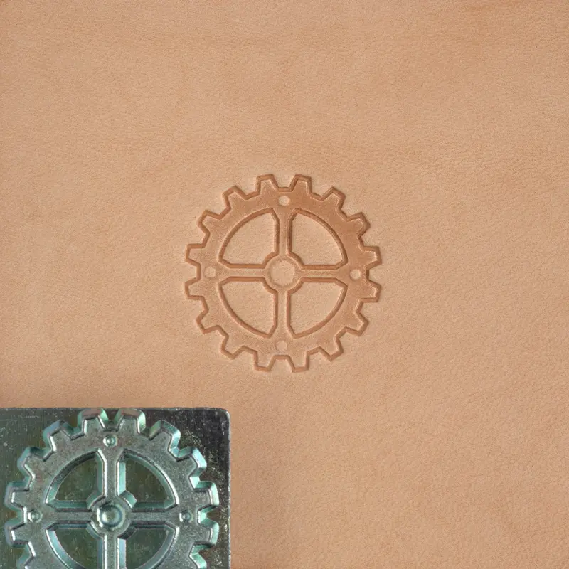 Craftool Sprocket Leather Stamp Head – Industrial Gear Pattern 1