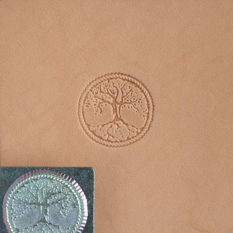 Craftool Tree Of Life Leather Stamp Head – Detailed Relief Impression 1