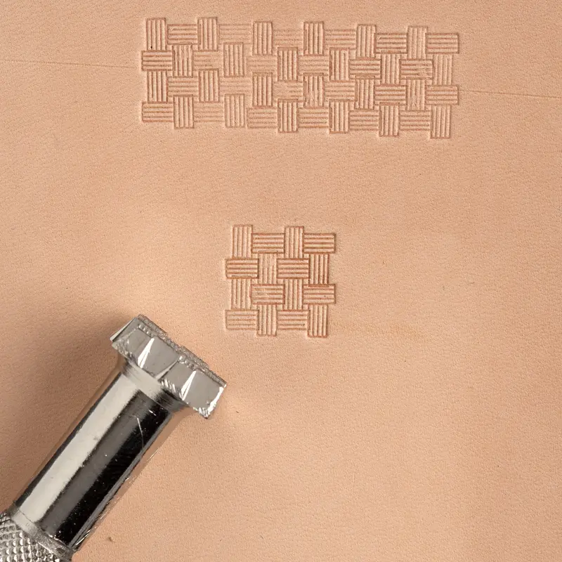 Craftool Weave Pattern Stamp For Textured Leather Borders 1