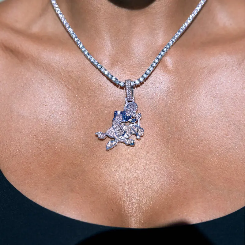 Dallas Cowboys Vintage Nfl Pendant – White Gold 1