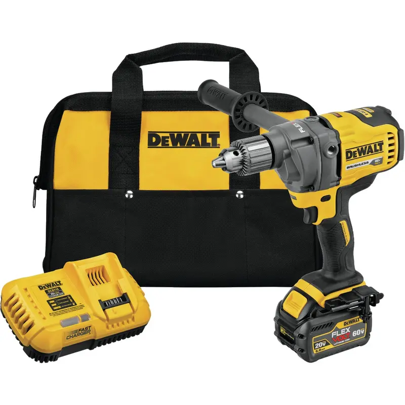 Dewalt 60V Max Brushless Cordless Drill/Mixer – 1/2" Chuck With E-Clutch Protection 1
