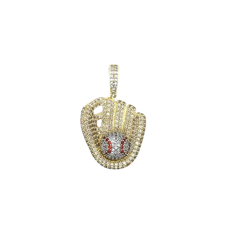 Diamond-Encrusted Baseball Pendant – Iced Sports Jewelry 1