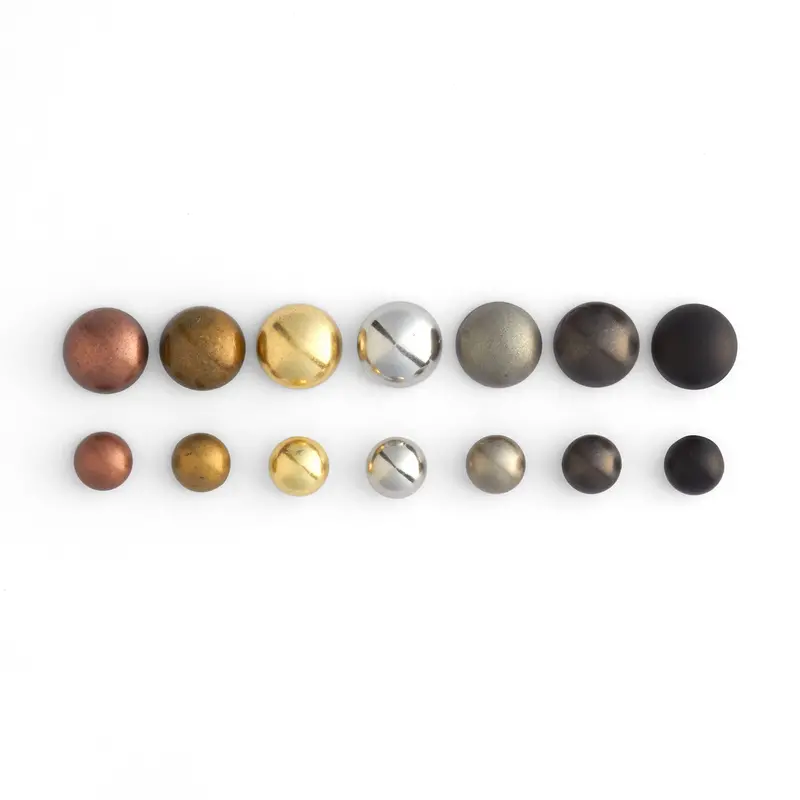 Domed Rivet Collection – 100-Piece Raised-Head Fastener Kit 1