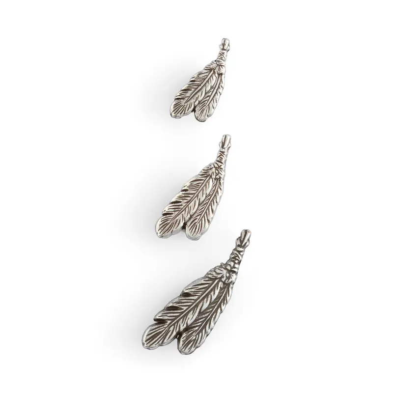 Dual-Feather Concho Set For Southwestern And Native American Style Accents 1