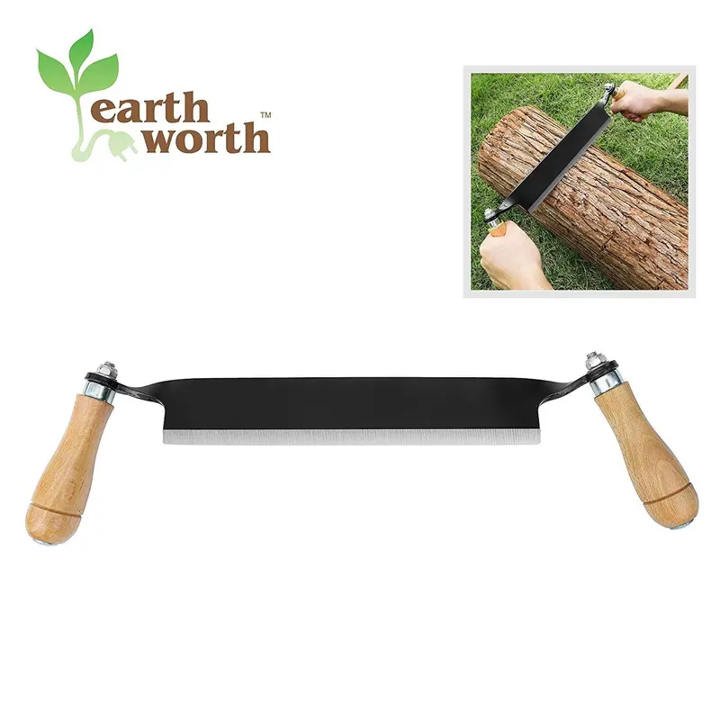 Earth Worth Straight Draw Shaving Tool – 10-Inch Ergonomic Handle For Precision Grooming (Black) 1