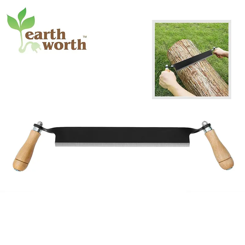 Earth Worth Straight Draw Shaving Tool – 13-Inch Black Precision Blade 1