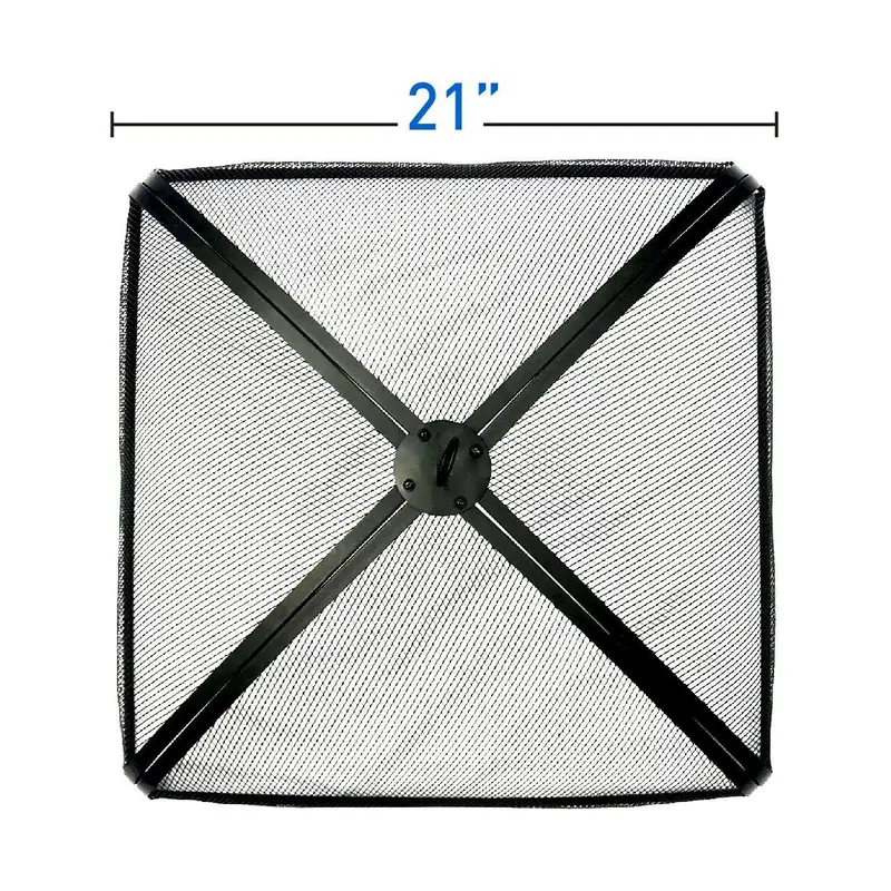 Easygo 21-Inch Square Fire Pit Screen & Protective Cover 1