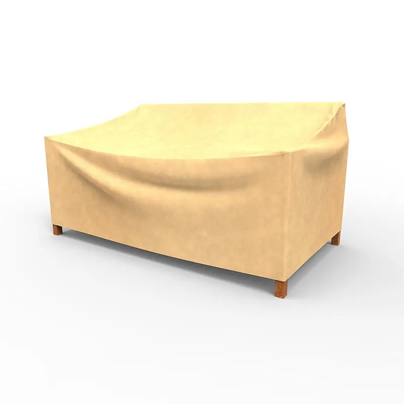 Empirepatio Nutmeg-Colored Wicker Sofa Cover – Tall 37-Inch Fit For Large Outdoor Sectionals 1