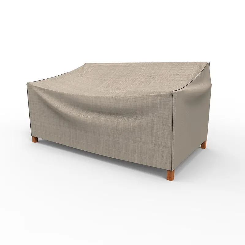 Empirepatio Wicker Sofa Cover – Tan Tweed-Style Large Outdoor Furniture Protector 1