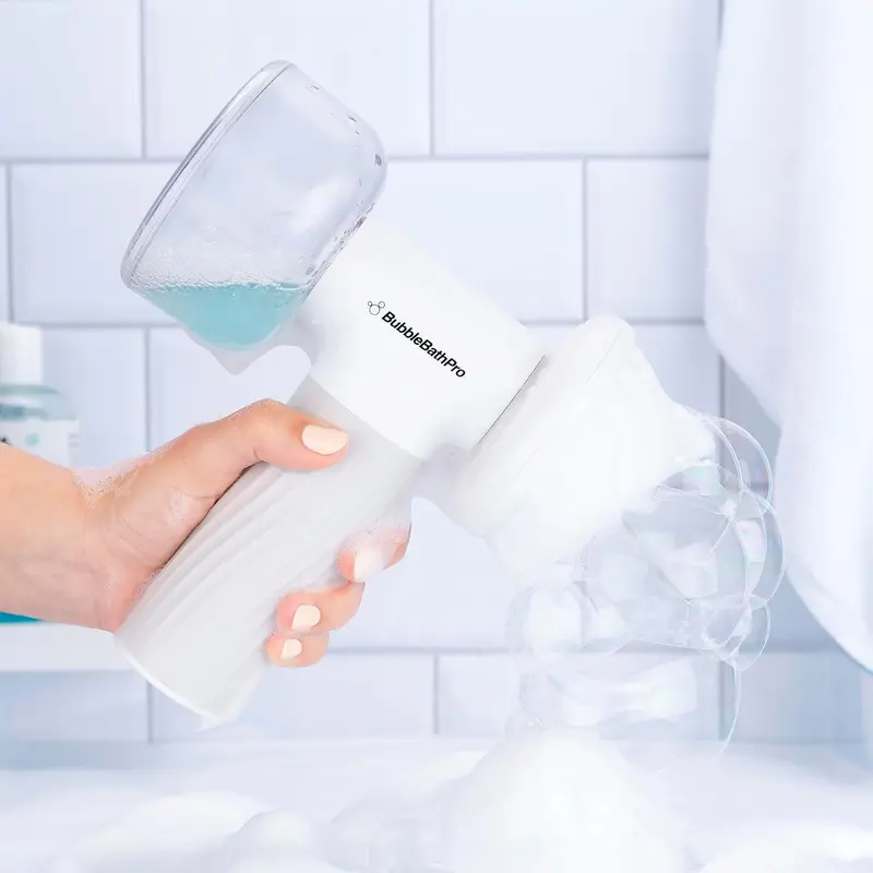 Ergonomic Dog Bath Brush With Auto Foam Shampoo Dispenser & Gentle Massage Bristles 1