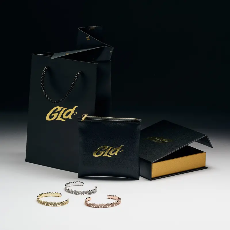 Eternity-Style Heart Cuff Bracelet Gift Set – Stackable & Symbolic 1