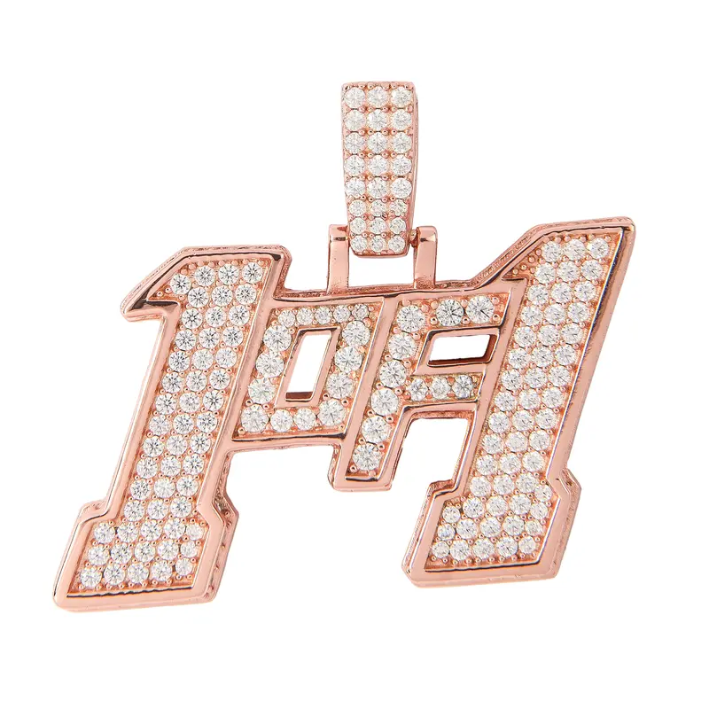 Exclusive Moissanite '1Of1' Pendant For Men – Rose Gold Vermeil 1