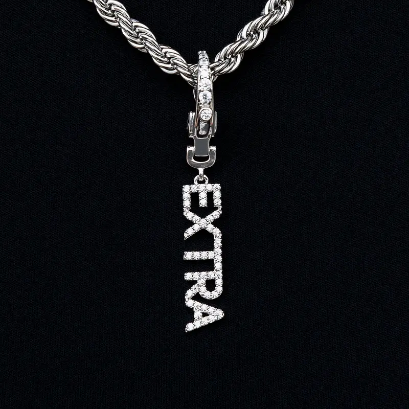 Extra Interchangeable Clip Pendant – White Gold 1