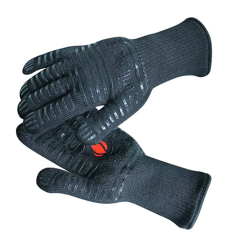 Extreme-Heat Grill Gloves – Aramid Fiber & Silicone-Lined Oven Mitts For Bbq, Grilling, And Baking 1