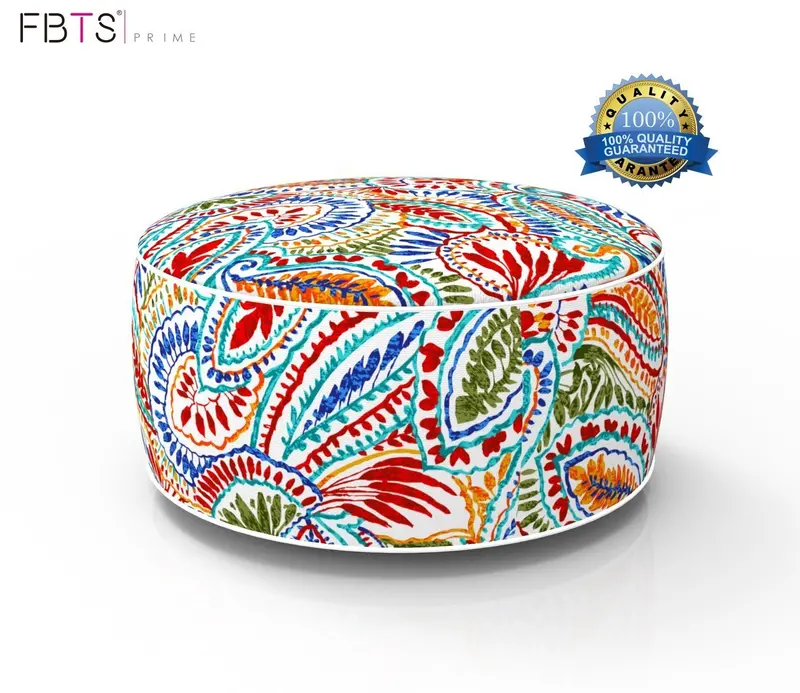 Fbts Prime Inflatable Round Ottoman – Portable Footstool For Indoor/Outdoor Use, Yoga, Meditation, Or Travel 1