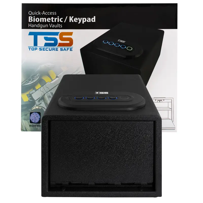 Fingerprint-Activated High-Capacity Biometric Safe – Quick-Access Vault With Triple-Lock Security 1