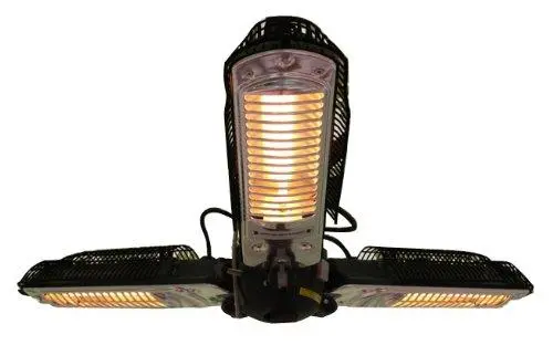 Fire Sense Infrared Heater – Indoor/Outdoor Use With Umbrella Pole Mounting Kit 1