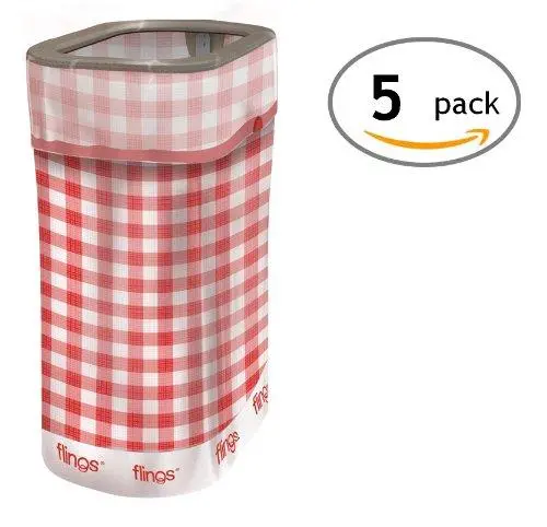 Flings Pop Up Picnic Bins – Set Of Five Collapsible Storage & Serving Containers 1