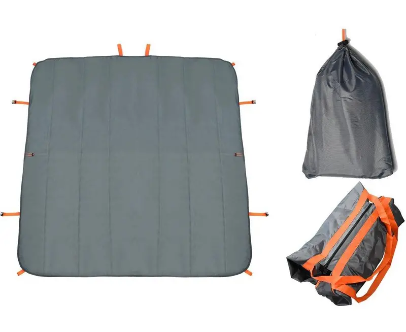 Flymei Waterproof & Sand-Proof Picnic Blanket – Compact Portable Mat With Carry Bag And Shoulder Strap For Hiking, Beach, And Family Outings (Grey) 1
