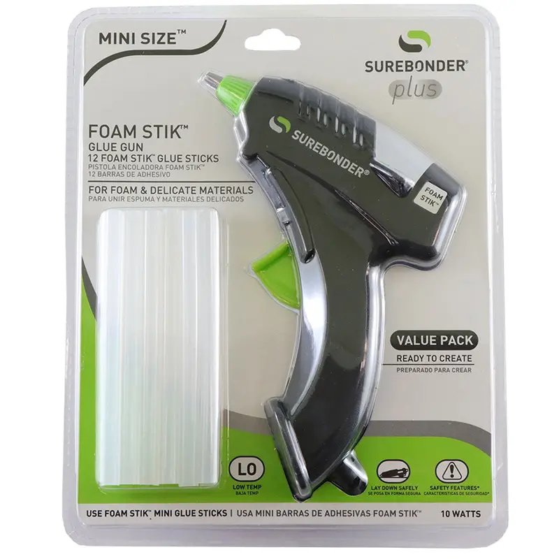 Fm-12Fkit Low-Temp Mini Glue Gun – 10W Safe-Use Tool With 12 Starter Sticks 1