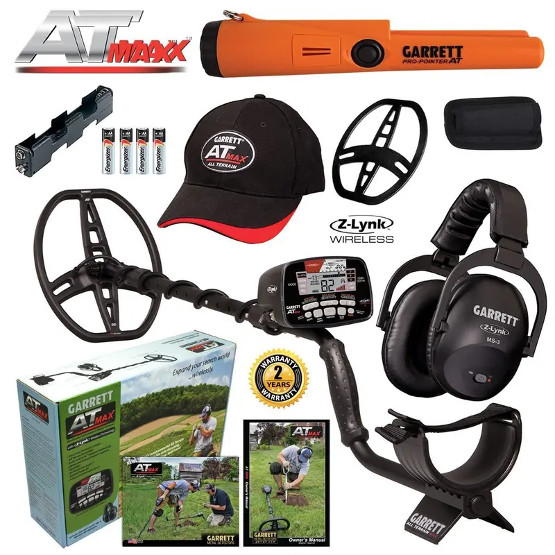 Garrett At Max All-Terrain Metal Detector – Includes Ms-3 Headphones And Pro-Pointer At Pinpointer 1