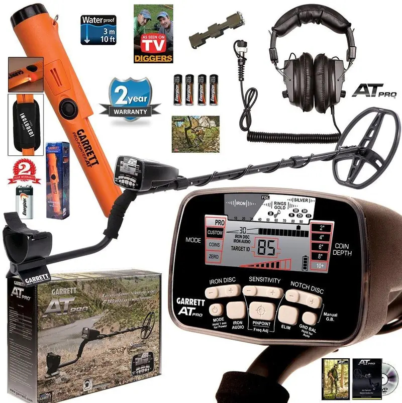 Garrett At Pro Waterproof Metal Detector With Pro-Pointer At Underwater Pinpointer 1