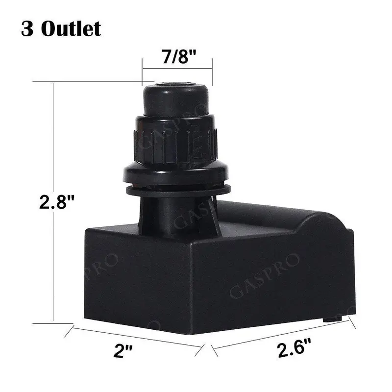 Gaspro Triple-Outlet Electronic Grill Igniter – Universal Push-Button Spark Generator For Char-Broil, Nexgrill, Brinkmann & More 1