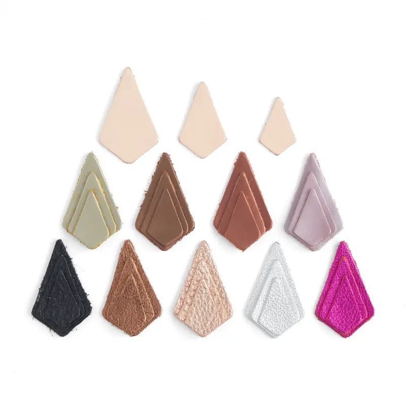 Geometric Teardrop Mini Shape Punches – 60-Piece Modern Leather Stamping Kit (Final Sale) 1