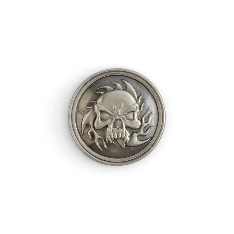 Ghostrider-Themed Metal Concho 1