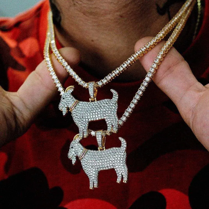 Goat Symbol Pendant – Yellow Gold Charm Necklace 1