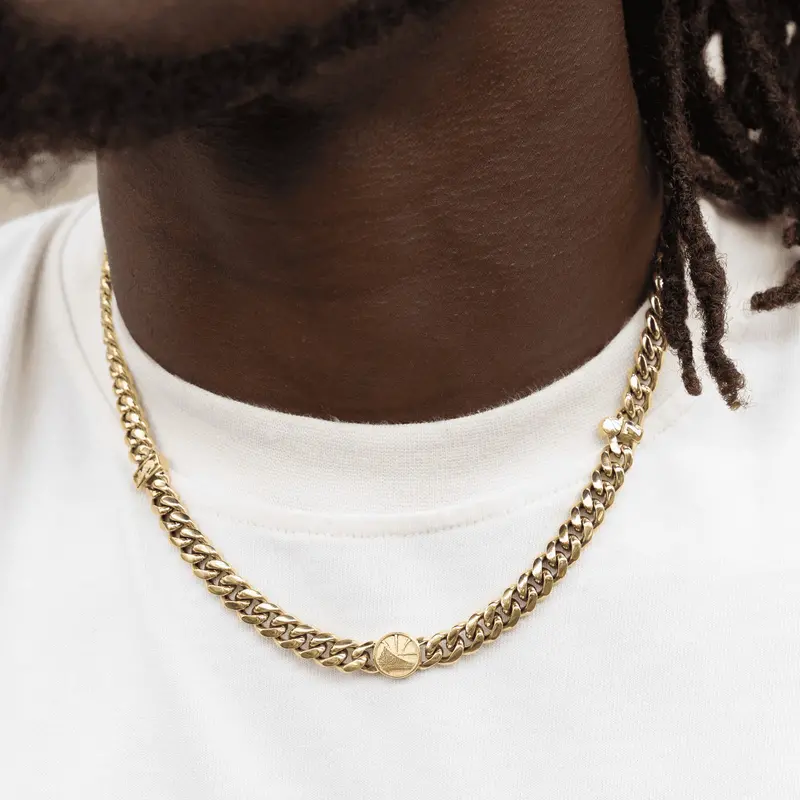 Golden State Warriors 8Mm Miami Cuban Chain – Premium Gold Finish 1