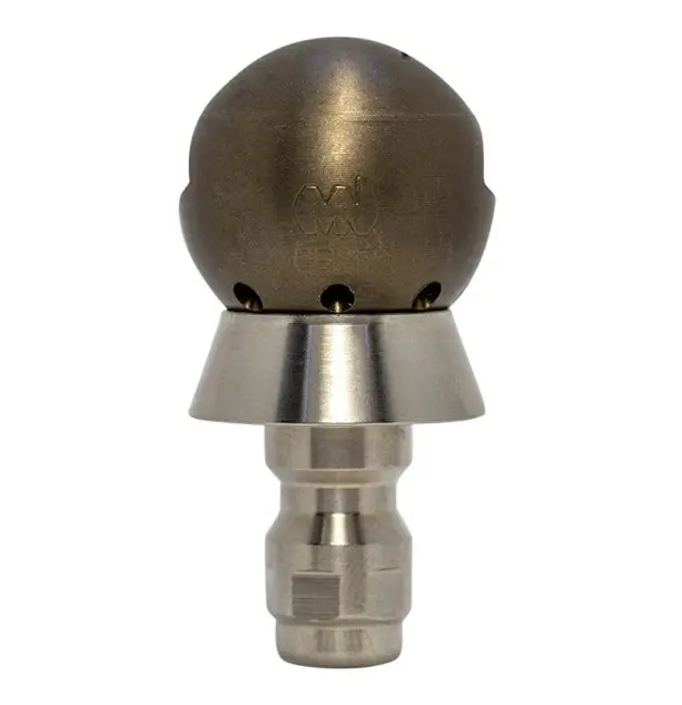 Grease Ball Thruster Nozzle – 1/4 Inch With Qr-C Stainless Steel Skirt 1