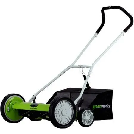 Greenworks 5-Blade Manual Reel Lawn Mower – 20-Inch Eco-Friendly Cutter 1