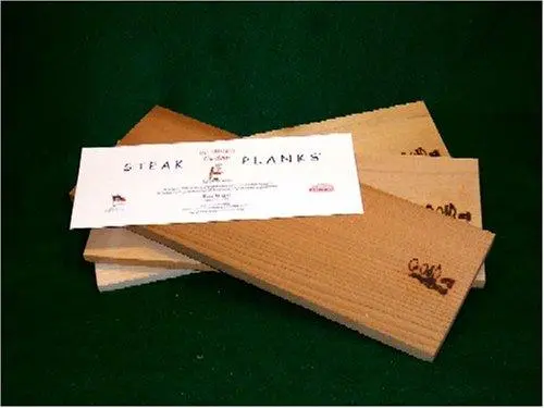 Grill Master Cedar, Alder & Maple Steak Plank Set – 4 Planks Per Wood Type 1